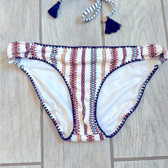 EUC Jessica Simpson white, blue and pink bikini swimsuit - Picture 5 of 6